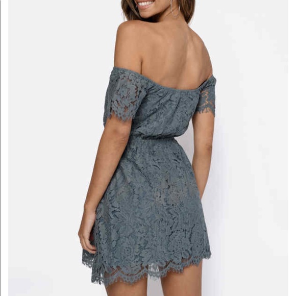 LACE SKATER DRESS - Picture 3 of 3